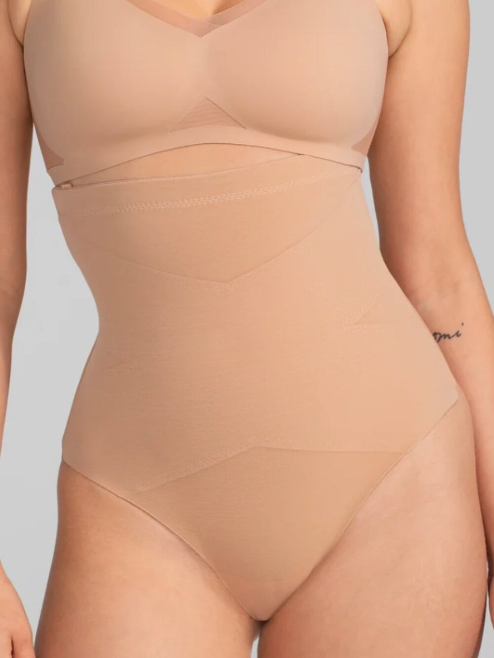 Honey Love Superpower Thong Shapewear 2X NWT SAND NUDE